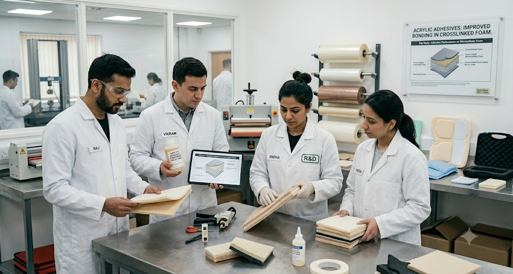 How Acrylic Adhesives Improve Bonding in Crosslinked Foam Sheets